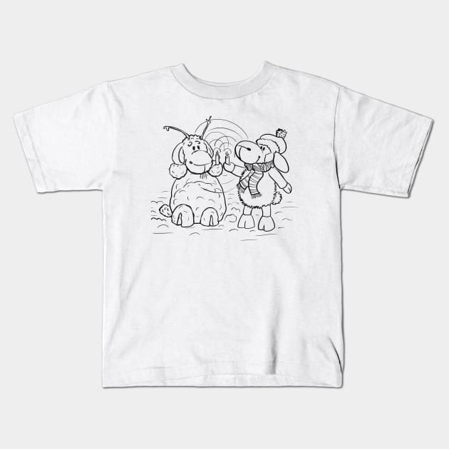 Sheep - Miss you Kids T-Shirt by mnutz